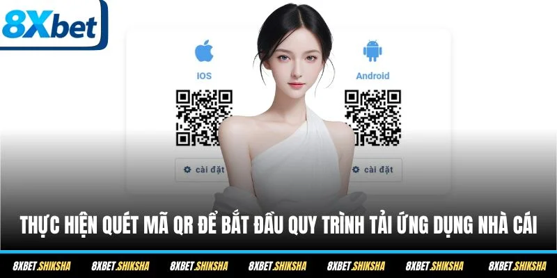 Thực hiện quét mã QR để bắt đầu quy trình tải ứng dụng nhà cái